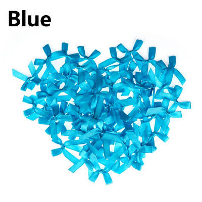 100 gab., 45*35 mm rozā satīna lentes bantītes dekorēšanas komplekti, dāvanu komplekti, mazi puķu bantītes amatniecībai kāzu bantītes piedzimšanai, DIY ballīšu dekorēšanai