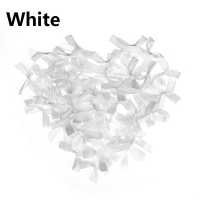 100 gab., 45*35 mm rozā satīna lentes bantītes dekorēšanas komplekti, dāvanu komplekti, mazi puķu bantītes amatniecībai kāzu bantītes piedzimšanai, DIY ballīšu dekorēšanai