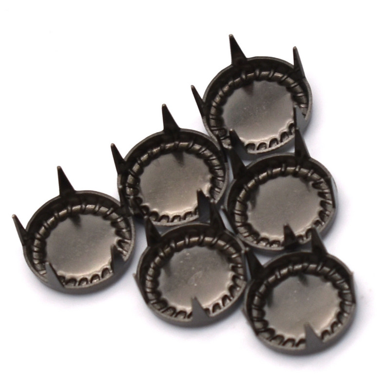 Naglas uzgaļi Plakanie spiedpogas Spīļu kniedes Kniedes Konuss Dekoratīvie zari Apavi Maks Siksna Ādas Amatniecības aksesuārs 50 gab 12mm 1/2"