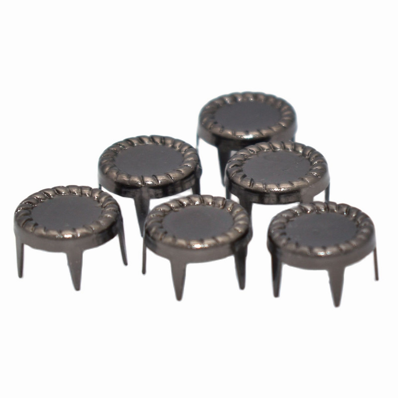 Naglas uzgaļi Plakanie spiedpogas Spīļu kniedes Kniedes Konuss Dekoratīvie zari Apavi Maks Siksna Ādas Amatniecības aksesuārs 50 gab 12mm 1/2"