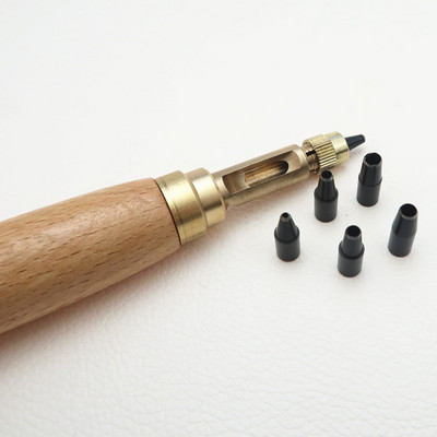 Perforatora caurumu skrūves rīks Japāņu perforators Automātiskā grāmatu iesiešanas centrs jostas papīra perforatori Rokturis Regulējams urbis Koka apavu griešana