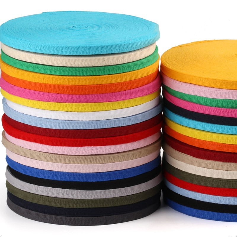 10 jardi 3/8 '' (10 mm) 100% kokvilnas lente, kas ir lente, matu bantīte Ziemassvētku kāzu ballīte, šūšana, amatniecība, rotājumi