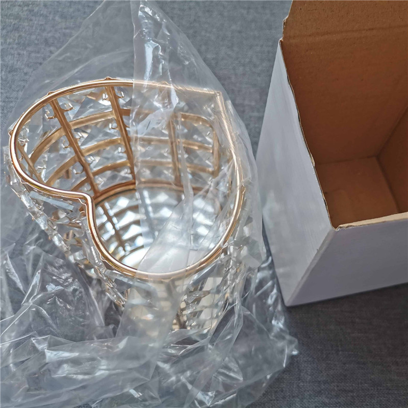 Modes kristāla kosmētikas otu uzglabāšanas caurule sirds formas uzacu zīmulis lūpu krāsas organizators