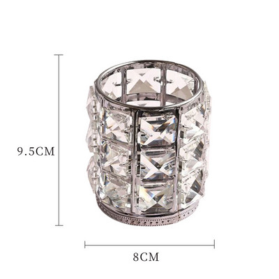 Crystal Brush Tube Četka za šminku Organizirajte alate za nokte Skladištenje Držač kozmetičke olovke Kućni dekor