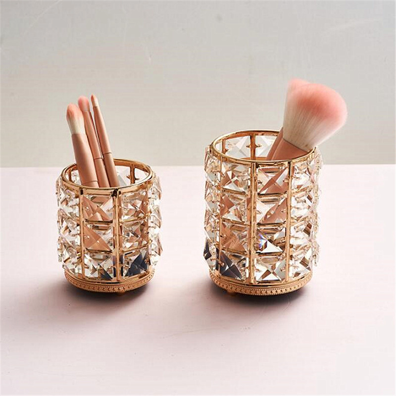 Crystal Brush Tube Aplauzuma birste Kārtojiet nagu instrumentus Glabāšana Kosmētikas pildspalvu turētājs Mājas dekors