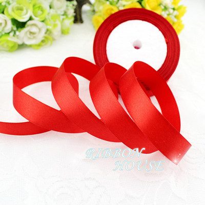 (25 jardi/rullī) 3/4 collas (20 mm) ar vienu seju satīna lentes siksnas rotājumu dāvanu Ziemassvētku lentes