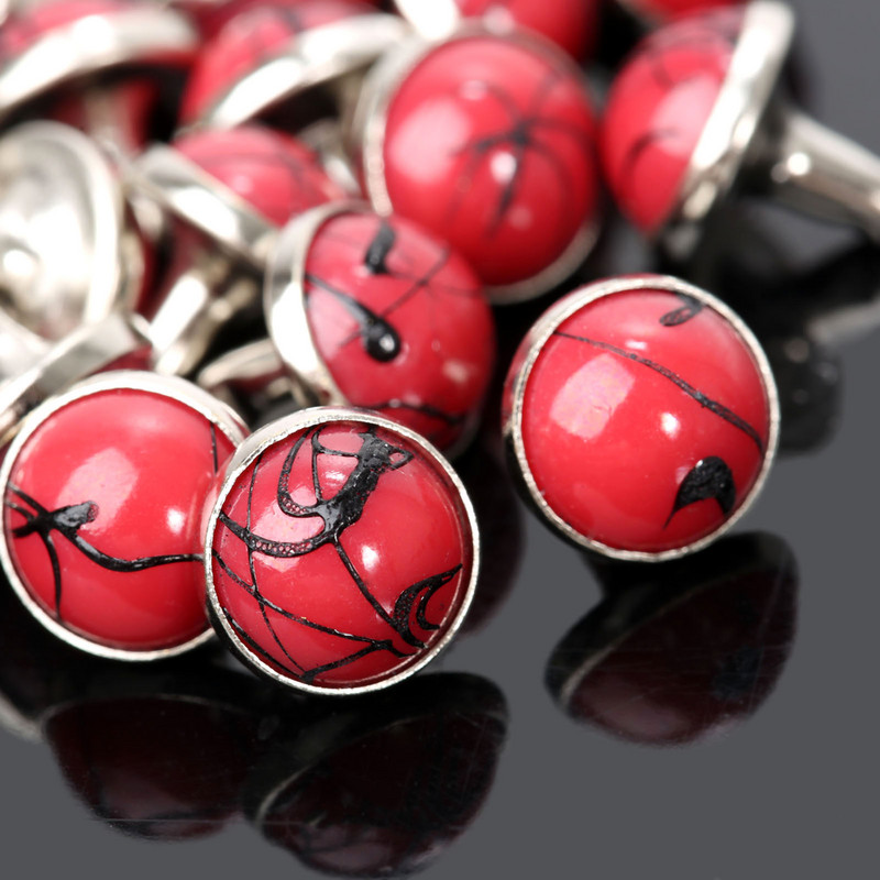 50gab kniedes Ādas kniedes un tapas somām jostas apģērbi apģērba apavi mājdzīvnieku apkakles dekori šūšanas piederumi