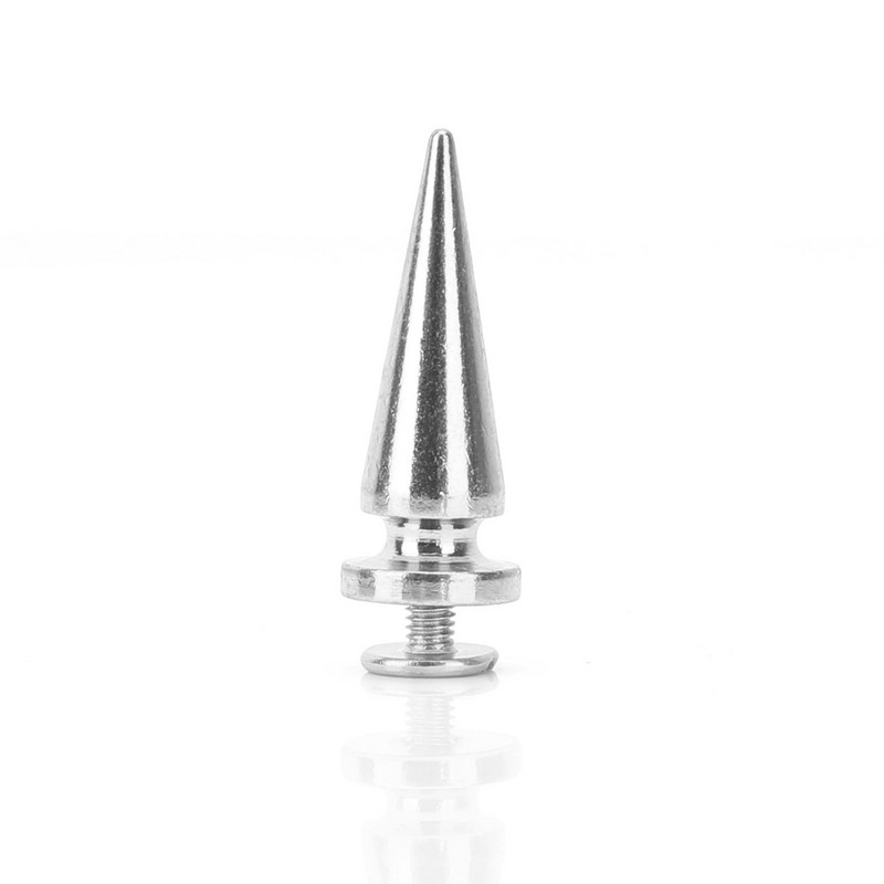 10 tk 10x26 mm metallist koonusnaelad Punk-needid naastkruviga puukujuline tagaosa naelu isetegemise nahast kingade jaoks jakk käsitöö rõivaneedid