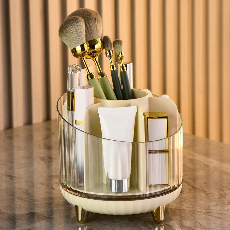 360 grādos grozāms grima otu turētājs Daudznodalījumu liela izmēra rotaslietas, kosmētikas organizators Uzglabāšanas rīks Capacit C0b7