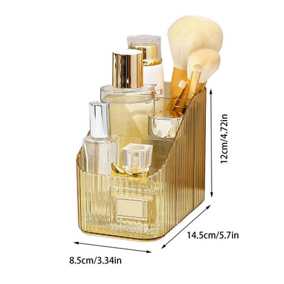 Plastmasas aplauzums vannas istabas uzglabāšanas kastītei kosmētikas organizators Galda grima rotaslietu uzglabāšanas futrālis Dažādi galda konteineru organizators