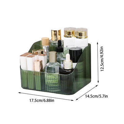 Plastmasas aplauzums vannas istabas uzglabāšanas kastītei kosmētikas organizators Galda grima rotaslietu uzglabāšanas futrālis Dažādi galda konteineru organizators