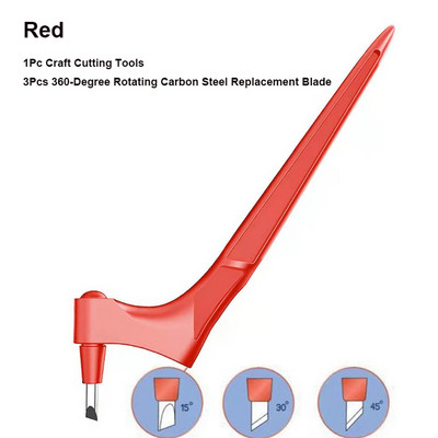 „Pasidaryk pats“ meno rankdarbių pjovimo įrankiai 360 laipsnių besisukantys anglinio plieno ašmenys, popieriaus pjaustytuvas, 3 pakaitinis peilis, pjaustomas popierius, langų gamyba