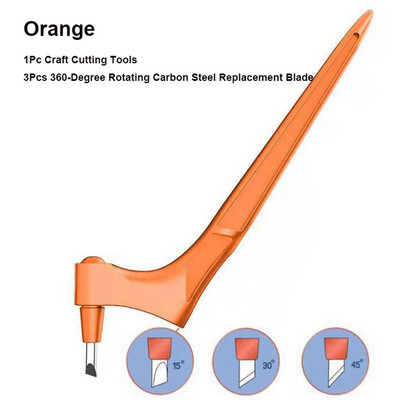 „Pasidaryk pats“ meno rankdarbių pjovimo įrankiai 360 laipsnių besisukantys anglinio plieno ašmenys, popieriaus pjaustytuvas, 3 pakaitinis peilis, pjaustomas popierius, langų gamyba