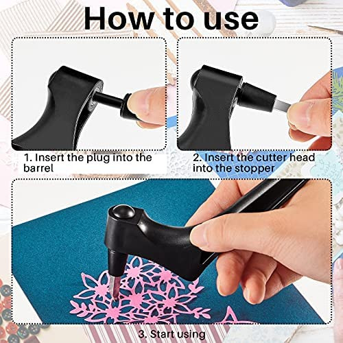 „Pasidaryk pats“ meno rankdarbių pjovimo įrankiai 360 laipsnių besisukantys anglinio plieno ašmenys, popieriaus pjaustytuvas, 3 pakaitinis peilis, pjaustomas popierius, langų gamyba