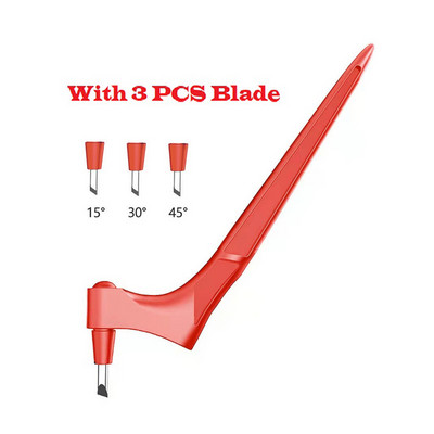 360 Tērauda rotējošs asmens, DIY Art griešanas rīks Amatniecības griešanas nazis Drošības griezējs Papīra nazis ar 3 gab asmeņiem griešanas pildspalva