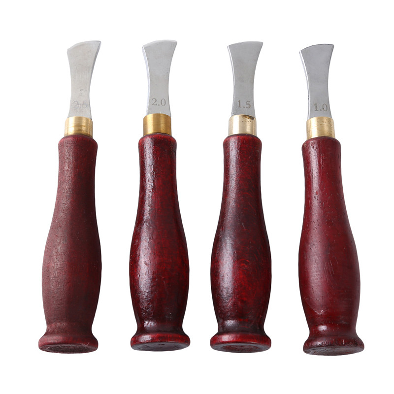 1PC Δερμάτινο τόξο άκρων τομέας Ρηχές άκρες αυλάκωσης Ψυχρή και ζεστή πίεση γραμμής διάτρησης κλωστή ενσωμάτωσης Leathercraft Tools 1,0-2,5mm