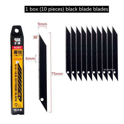 Precision Utility Knife 30 Degree 9mm Blade Paper Cutter Δέρμα κοπής Χαρακτική χαρτοκιβώτιο Craft Knife Metal Knife Χαρτικά
