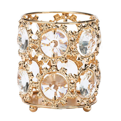 Kristāla aplauzums nagu mākslas otiņas cilindra dekors ar lielu atveri darbvirsmas uzglabāšanas spainis zīmuļu pildspalvas rotaslietu turētājam Guļamistaba