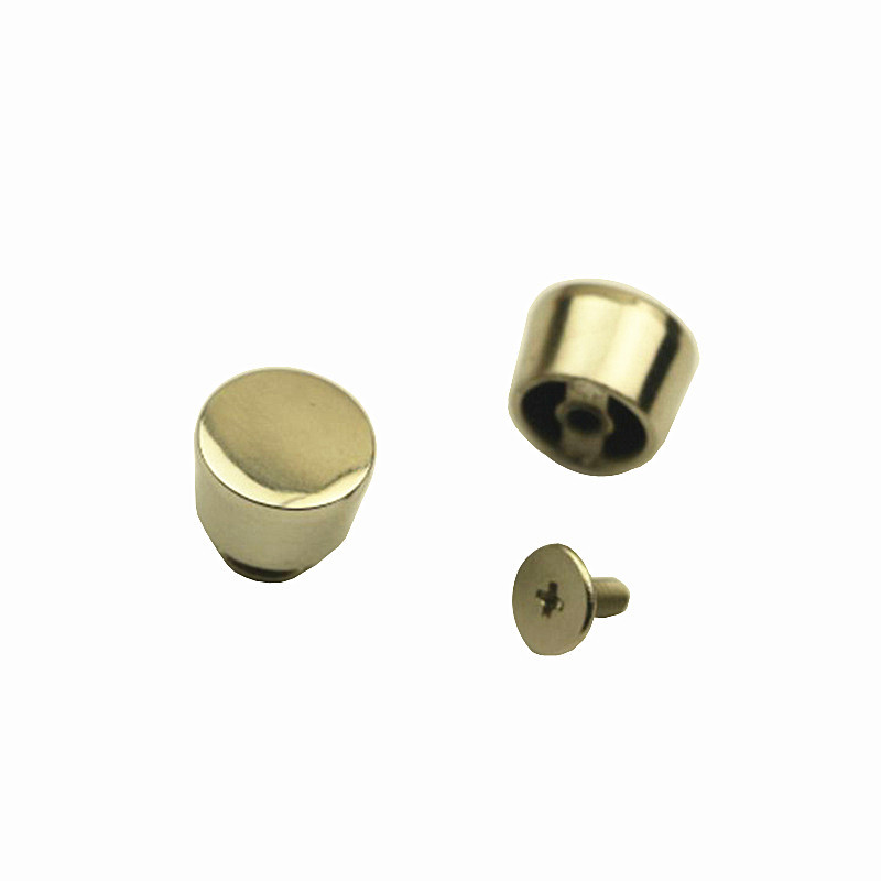 XUNZHE 10db 12*8mm kézzel készített bőr szegecs barkácstáska cipő bőrönd alsó csat láb csavar díszít szegecs punk körmök