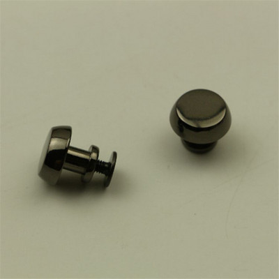 XUNZHE 10Gb 12,5 * 10 mm lokveida skrūvju kniede DIY rokām darināta ādas soma kurpes Apavu apdares sprādzes pēdas ādas skrūve rotā kniede