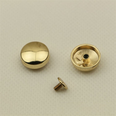 XUNZHE 10gab 16mm metāla apaļas formas kniedes DIY roku darbs ādas somas dekorēšana apakšējā sprādze pēdas kniedes ādas skrūve izrotāt