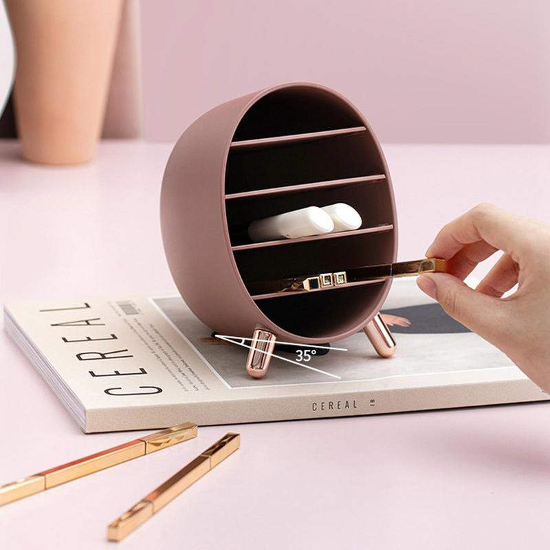 Lūpu krāsas turētājs Display Rack Case Kosmētiskā nagu laka Make Up Organizer Box Aplauzums Organizer