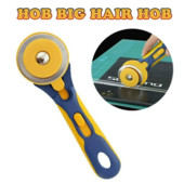 Στρογγυλή εστία 60mm Περιστροφικός κόφτης υφασμάτων ραψίματος Δερμάτινο ύφασμα Εργαλείο κοπής για Patchwork Fabric Quilting Δερμάτινη επίπεδη λαστιχένια εστία