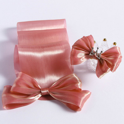 3 yards Symphony Smooth satīna lente DIY Matu aksesuāri Lociņi Materiāls Dāvanu Pušķis Iepakojums Lentes Apģērbu Šūšanas Piegriezumi