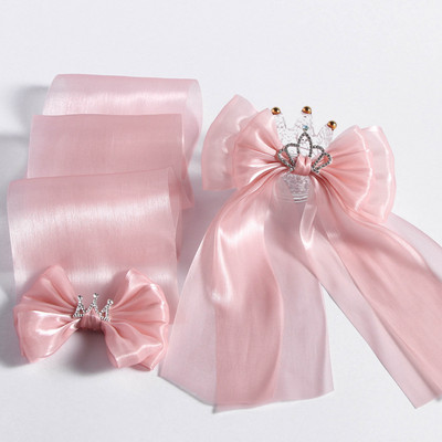 3 yards Symphony Smooth satīna lente DIY Matu aksesuāri Lociņi Materiāls Dāvanu Pušķis Iepakojums Lentes Apģērbu Šūšanas Piegriezumi