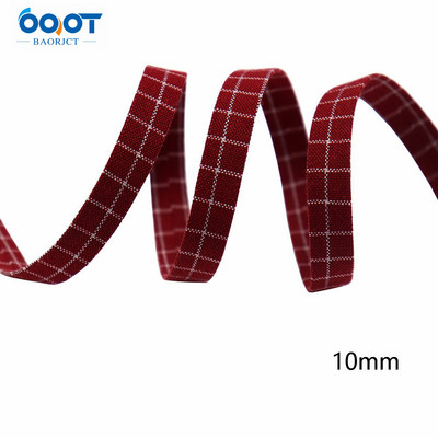 Divpusējas ģeometriskas režģa auduma lentes 5 jardi M-21510-536 DIY Crafts, matu sprādzes, apģērbu aksesuāri un šūšanas dekorācijas