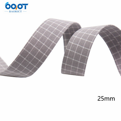 Divpusējas ģeometriskas režģa auduma lentes 5 jardi M-21510-536 DIY Crafts, matu sprādzes, apģērbu aksesuāri un šūšanas dekorācijas