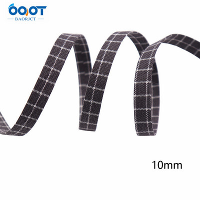 Divpusējas ģeometriskas režģa auduma lentes 5 jardi M-21510-536 DIY Crafts, matu sprādzes, apģērbu aksesuāri un šūšanas dekorācijas