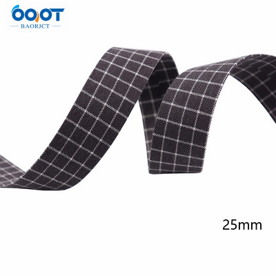 Divpusējas ģeometriskas režģa auduma lentes 5 jardi M-21510-536 DIY Crafts, matu sprādzes, apģērbu aksesuāri un šūšanas dekorācijas