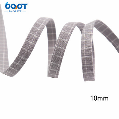 Divpusējas ģeometriskas režģa auduma lentes 5 jardi M-21510-536 DIY Crafts, matu sprādzes, apģērbu aksesuāri un šūšanas dekorācijas