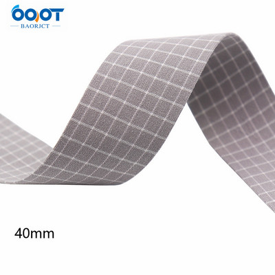 Divpusējas ģeometriskas režģa auduma lentes 5 jardi M-21510-536 DIY Crafts, matu sprādzes, apģērbu aksesuāri un šūšanas dekorācijas