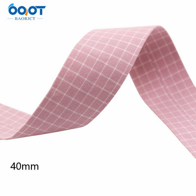 Divpusējas ģeometriskas režģa auduma lentes 5 jardi M-21510-536 DIY Crafts, matu sprādzes, apģērbu aksesuāri un šūšanas dekorācijas