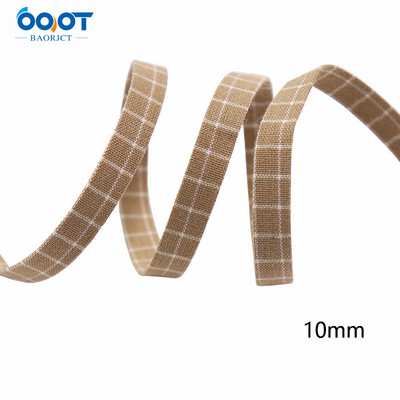 Divpusējas ģeometriskas režģa auduma lentes 5 jardi M-21510-536 DIY Crafts, matu sprādzes, apģērbu aksesuāri un šūšanas dekorācijas