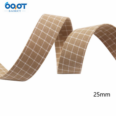 Divpusējas ģeometriskas režģa auduma lentes 5 jardi M-21510-536 DIY Crafts, matu sprādzes, apģērbu aksesuāri un šūšanas dekorācijas