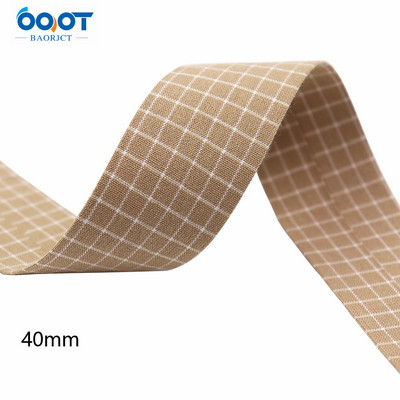 Divpusējas ģeometriskas režģa auduma lentes 5 jardi M-21510-536 DIY Crafts, matu sprādzes, apģērbu aksesuāri un šūšanas dekorācijas