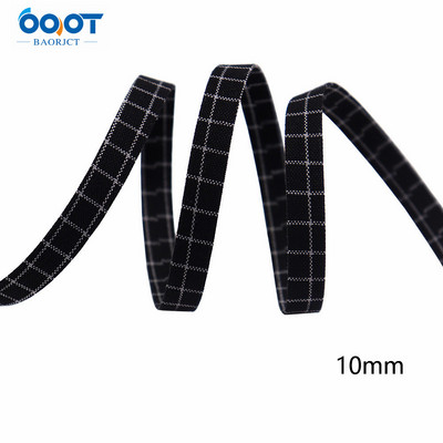 Divpusējas ģeometriskas režģa auduma lentes 5 jardi M-21510-536 DIY Crafts, matu sprādzes, apģērbu aksesuāri un šūšanas dekorācijas