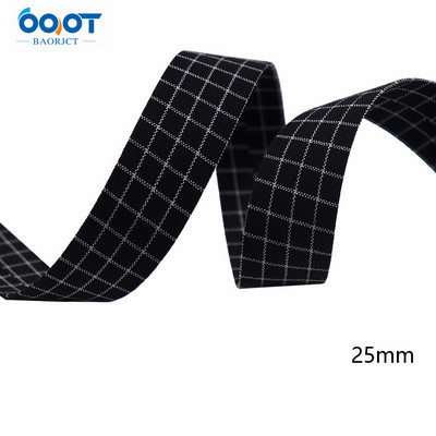 Divpusējas ģeometriskas režģa auduma lentes 5 jardi M-21510-536 DIY Crafts, matu sprādzes, apģērbu aksesuāri un šūšanas dekorācijas