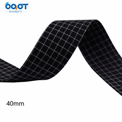 Divpusējas ģeometriskas režģa auduma lentes 5 jardi M-21510-536 DIY Crafts, matu sprādzes, apģērbu aksesuāri un šūšanas dekorācijas