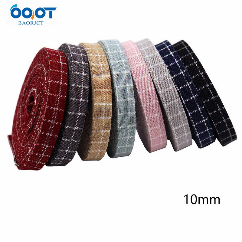 Divpusējas ģeometriskas režģa auduma lentes 5 jardi M-21510-536 DIY Crafts, matu sprādzes, apģērbu aksesuāri un šūšanas dekorācijas