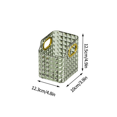 Pretty Makeup Organizer Caurspīdīga kosmētikas uzglabāšanas kastīte Aplauzuma otiņas Turētājs Lūpu krāsas organizators Darbvirsmas Dažādi Organizācija