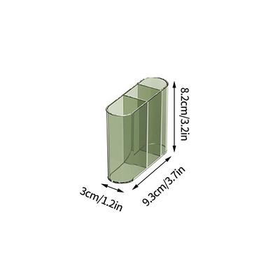 Pretty Makeup Organizer Caurspīdīga kosmētikas uzglabāšanas kastīte Aplauzuma otiņas Turētājs Lūpu krāsas organizators Darbvirsmas Dažādi Organizācija