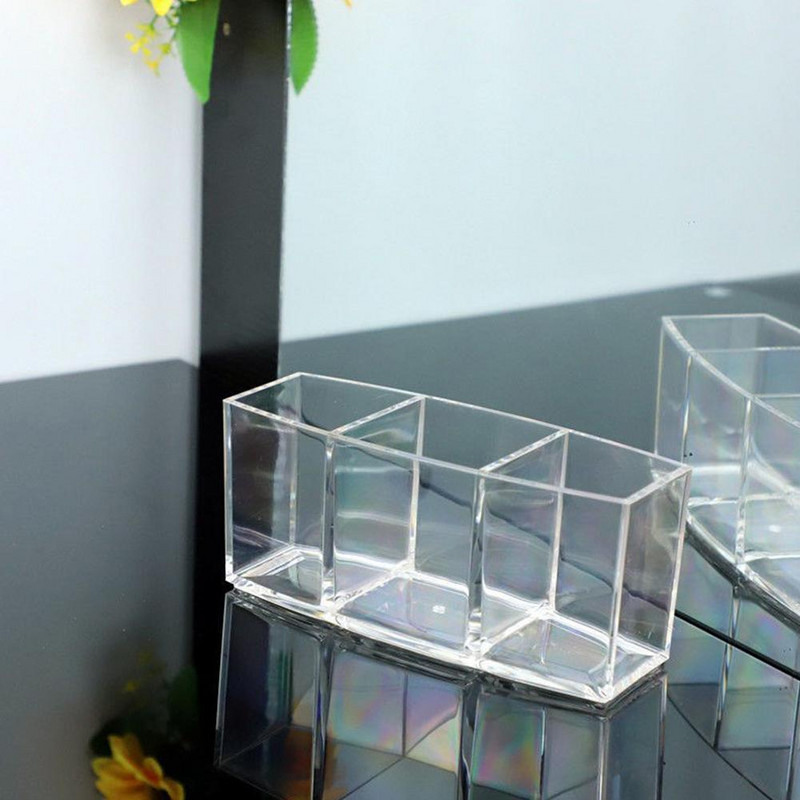 Akrilo laikiklis kosmetikai Skaidrus antakių pieštukų šepetėlių laikiklis makiažo organizatorių dėžutės šepetėlių konteinerių laikymo dėžutė