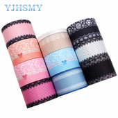 20406-245 1-1/2”Punktu ziedu raksts Lente , 5 jardi DIY roku darbs matu aksesuāri Materiāls , Loku rotājumu lentes