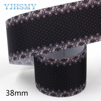 20406-245 1-1/2”Punktu ziedu raksts Lente , 5 jardi DIY roku darbs matu aksesuāri Materiāls , Loku rotājumu lentes