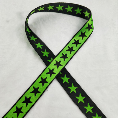 5 jardi 25 mm(1 collas) Etniskās izšūšanas zvaigznes Žakarda lente Vintage Boho mežģīņu apdare Apģērbu soma Aksesuāri Izšūti DIY Materiāls