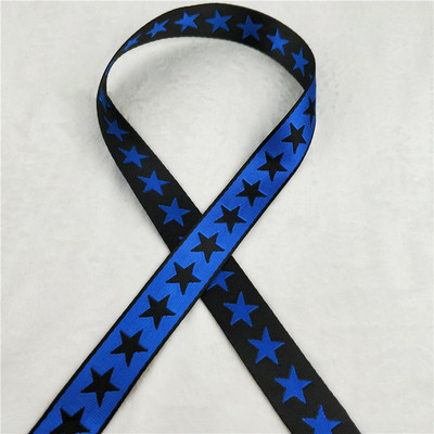 5 jardi 25 mm(1 collas) Etniskās izšūšanas zvaigznes Žakarda lente Vintage Boho mežģīņu apdare Apģērbu soma Aksesuāri Izšūti DIY Materiāls